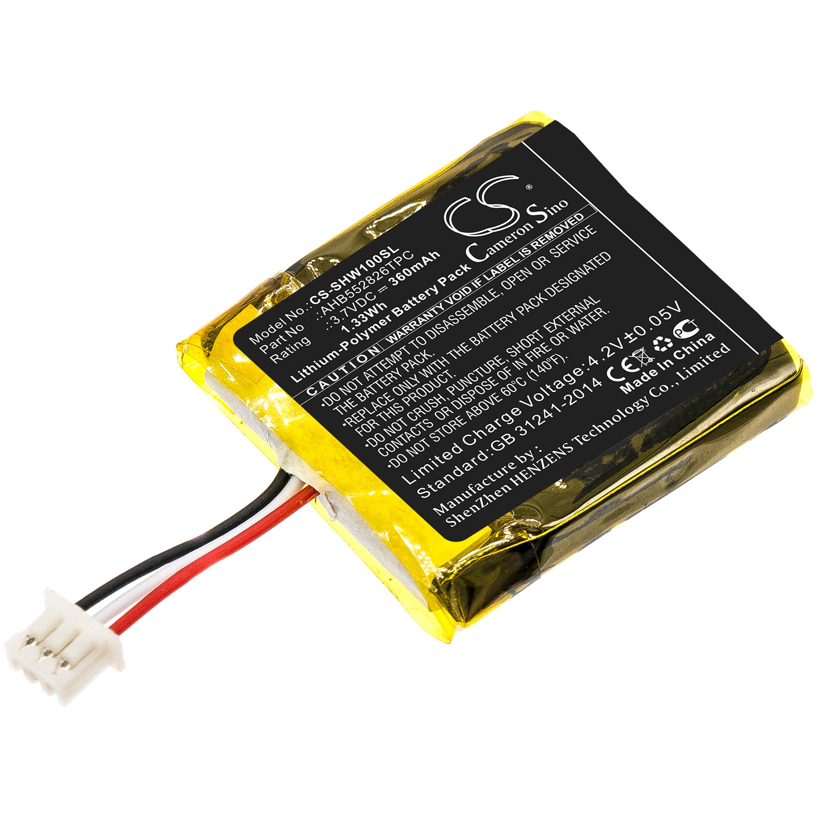 CS-SHW100SL Replacement Battery – Compatible with DW 10, EPOS SDW 10, GSP670, IMPACT SDW 10 HS, IMPACT SDW 5013, IMPACT SDW 5014, IMPACT SDW 5015, IMPACT SDW 5016, SDW 10, SDW 10 HS, SDW 5013, SDW 5014, SDW 5015, SDW 5016