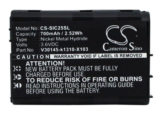 3.6V 700mAh/2.52Wh Ni-MH Mobile/SmartPhone Battery for Siemens