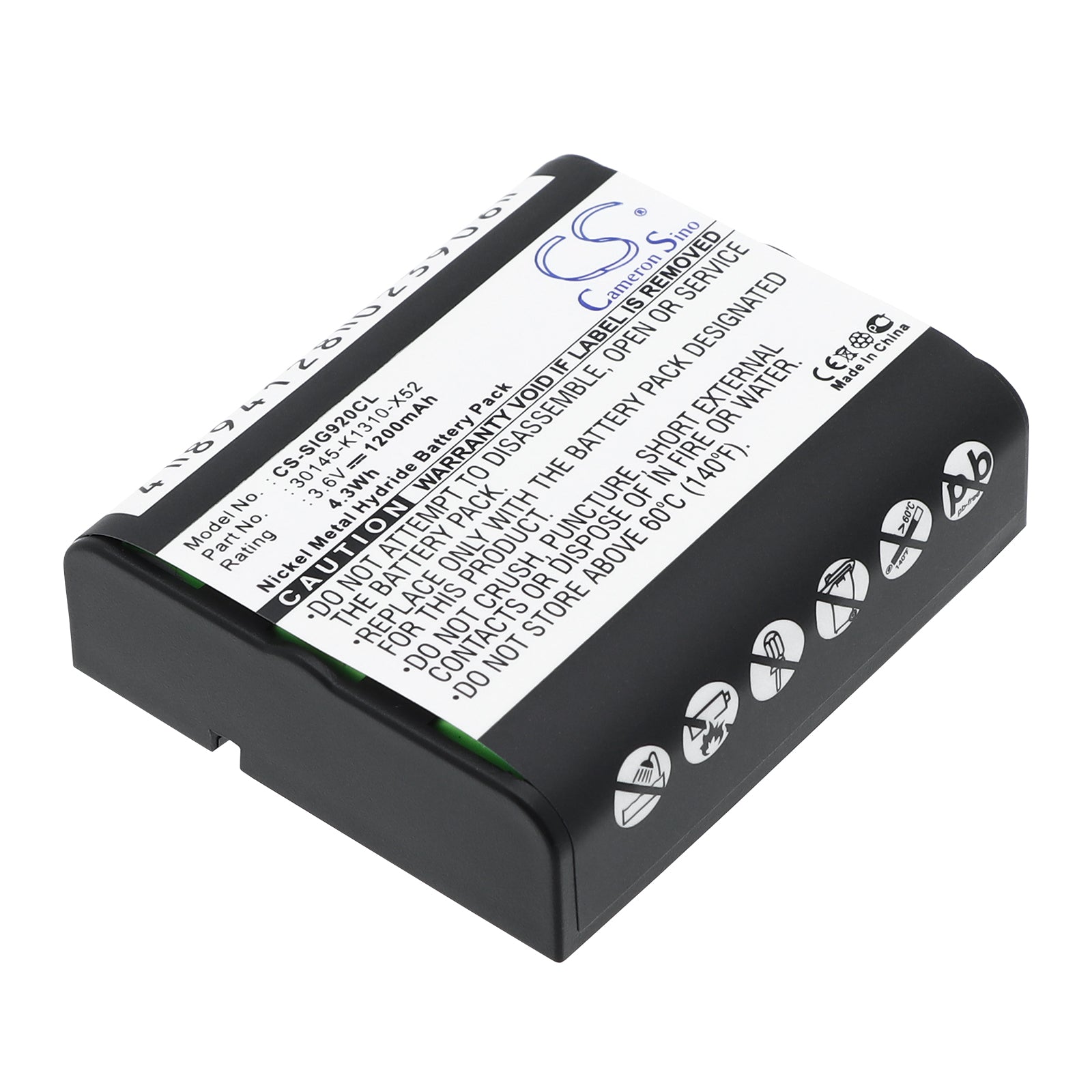 3.6V 1200mAh/4.32Wh Ni-MH Cordless Phone Battery for Telekom
