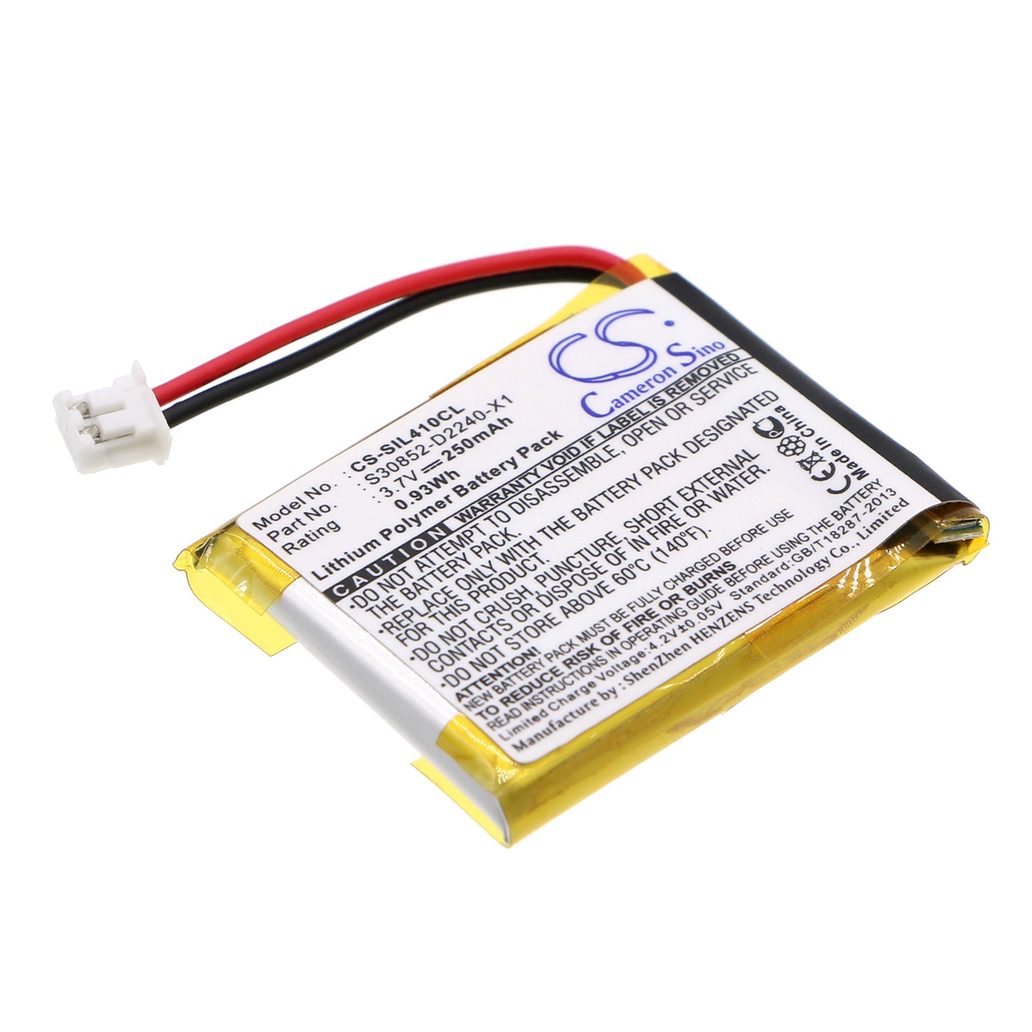 3.7V 250mAh/0.93Wh Li-ion Cordless Phone Battery for Siemens