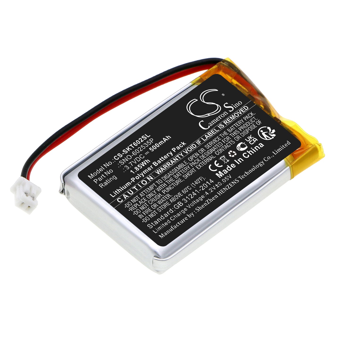 CS-SKT602SL Replacement Battery – Compatible with Trim Plus WiFi Video Doorbell