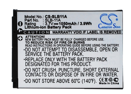 3.7V 1050mAh/3.9Wh Li-ion Camera Battery for Samsung