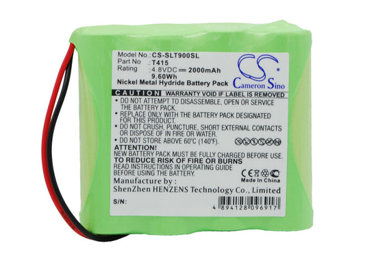 4.8V 2000mAh/9.60Wh Ni-MH DAB Digital Battery for Schaub Lorentz
