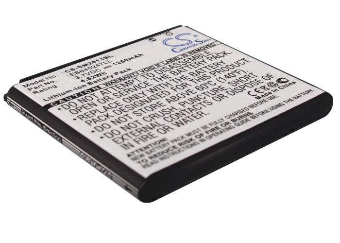 3.7V 1250mAh/4.62Wh Li-ion Mobile/SmartPhone Battery for Samsung