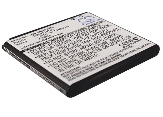 3.7V 1250mAh/4.62Wh Li-ion Mobile/SmartPhone Battery for Samsung