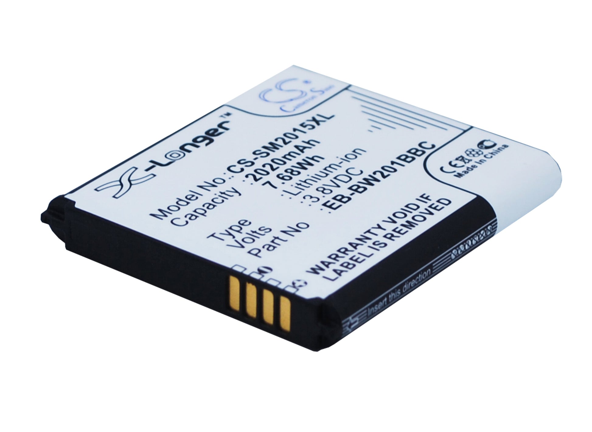 3.8V 2020mAh/7.68Wh Li-ion Mobile/SmartPhone Battery for Samsung