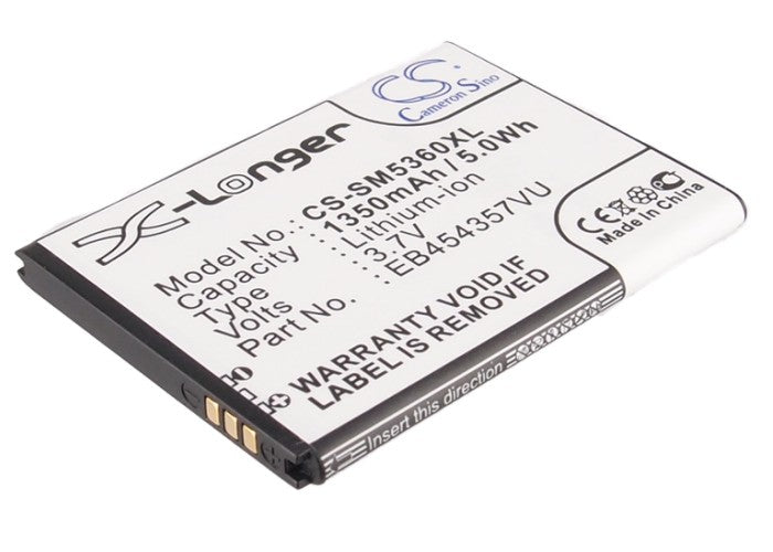 3.7V 1350mAh/5.00Wh Li-ion Mobile/SmartPhone Battery for Samsung