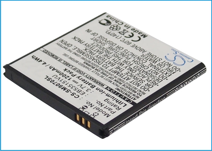 3.7V 1200mAh/4.4Wh Li-ion Mobile/SmartPhone Battery for Samsung