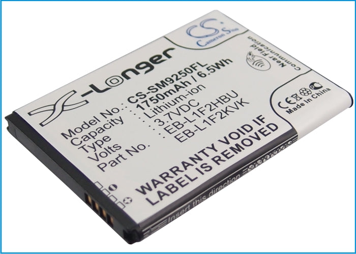 3.7V 1750mAh/6.5Wh Li-ion Mobile/SmartPhone Battery for Samsung