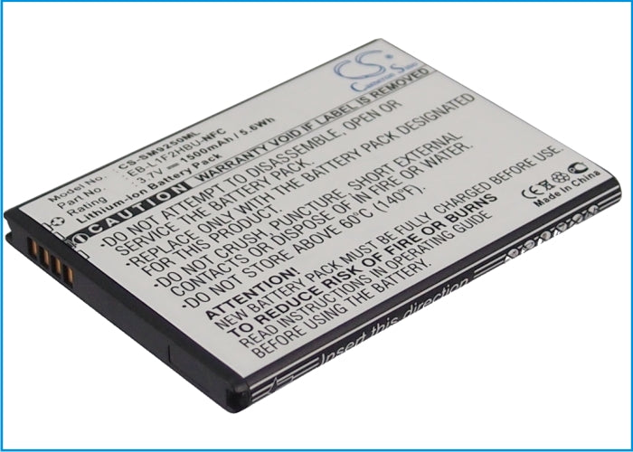 3.7V 1500mAh Li-ion Mobile/SmartPhone Battery for Samsung