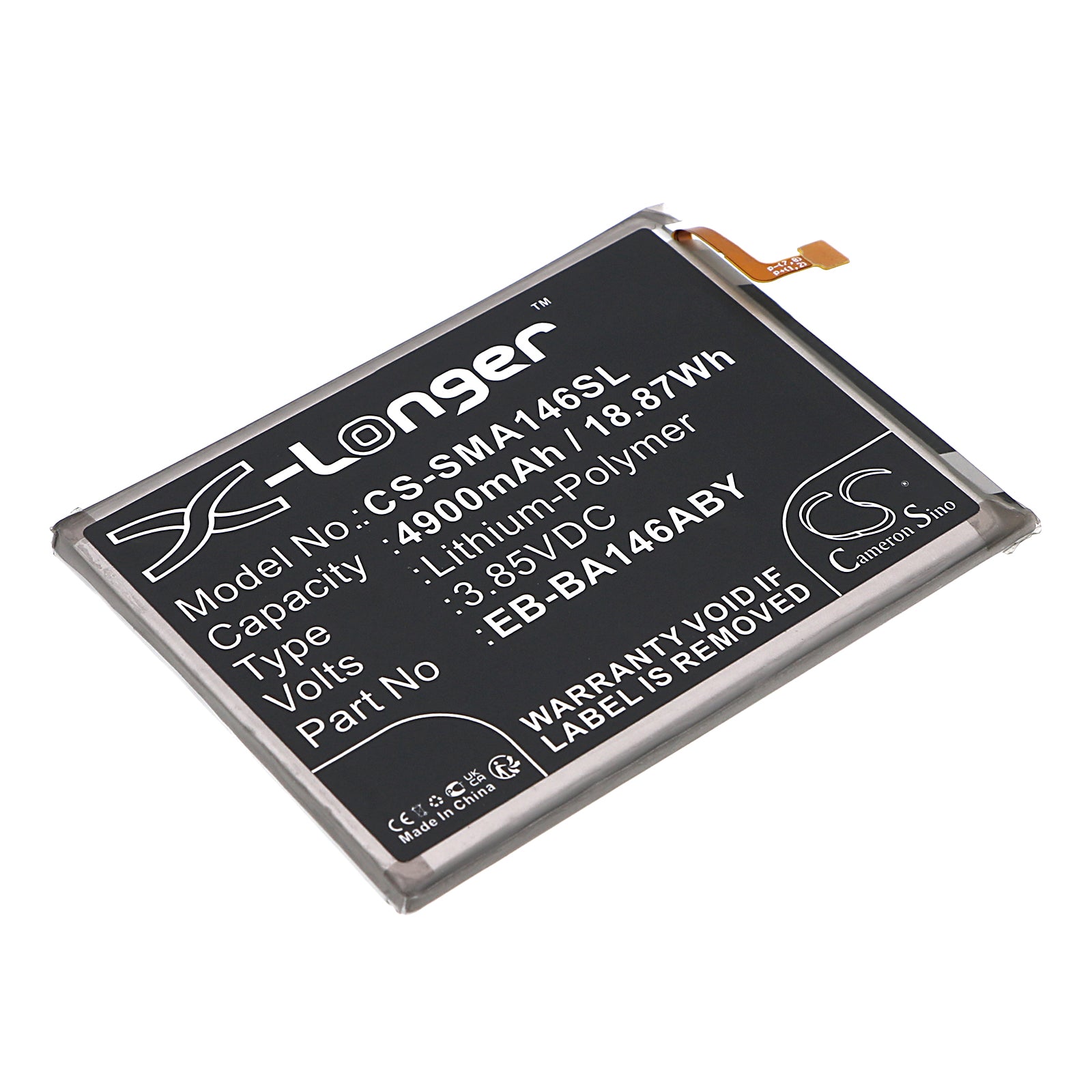 CS-SMA146SL Replacement Battery – Compatible with Galaxy A14 5G, Galaxy A14 5G 2023, SM-A146A, SM-A146B/D, SM-A146M, SM-A146M/DS, SM-A146P/DSN, SM-A146P/N, SM-A146T, SM-A146U, SM-A146U1, SM-A146V, SM-A146W, SM-S146VL