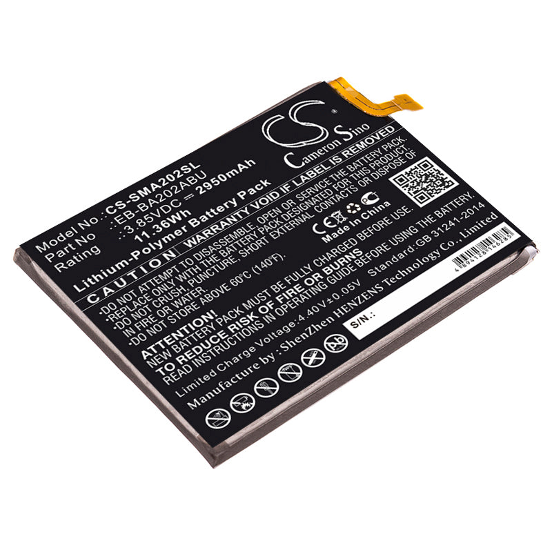 CS-SMA202SL Replacement Battery – Compatible with Galaxy A10e, Galaxy A10e 2019, Galaxy A20e, SM-A102, SM-A102N, SM-A102P, SM-A102U, SM-A102U1, SM-A102V, SM-A202, SM-A202F/DS, SM-A202J, SM-S102DL