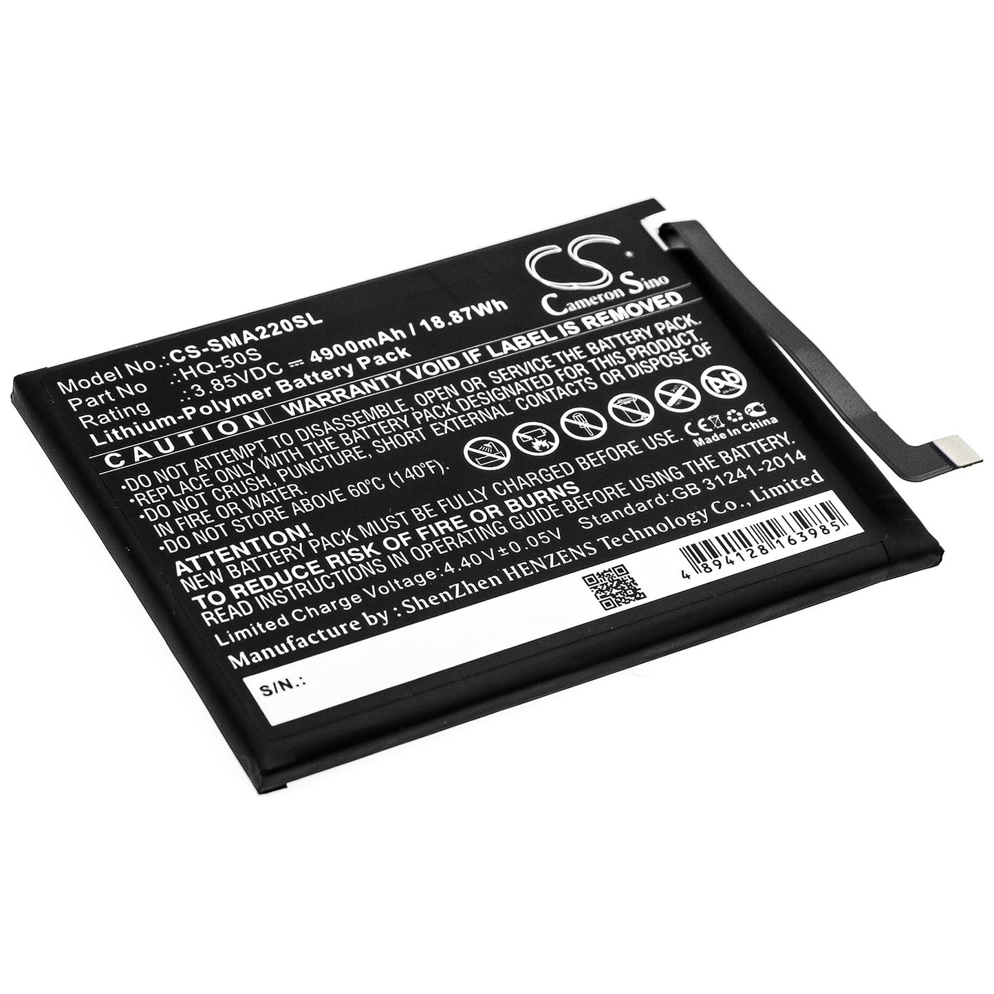 CS-SMA220SL Replacement Battery – Compatible with Galaxy A02, Galaxy A02 2021, SM-A022F, SM-A022F/DS, SM-A022G/DS, SM-A022M/DS