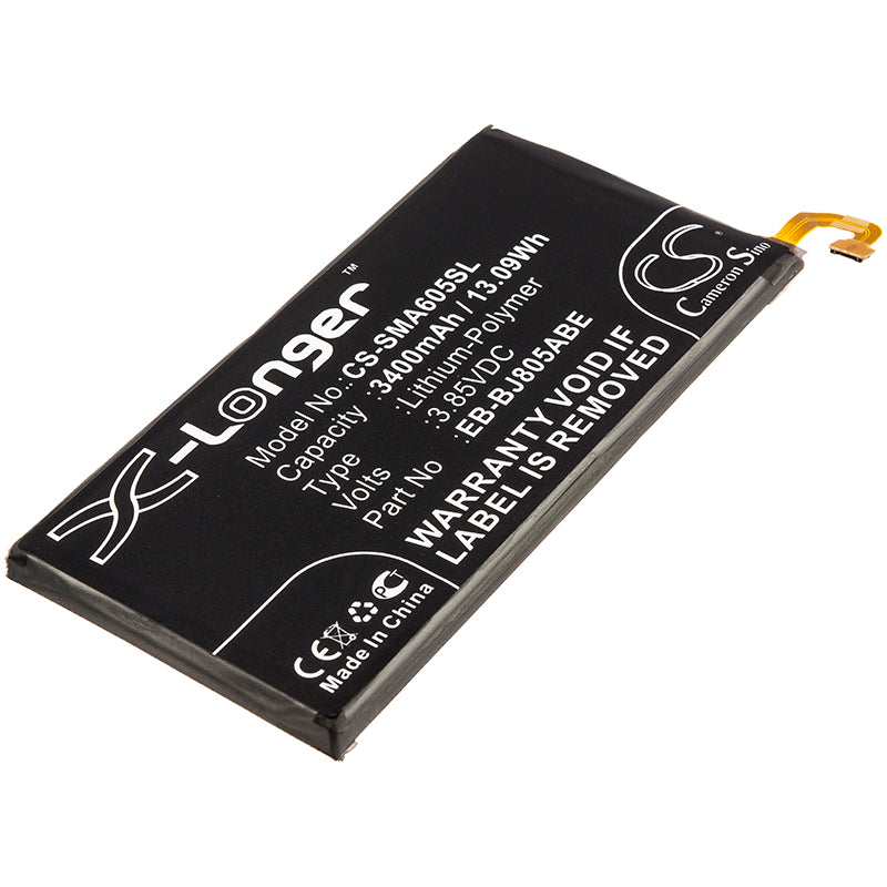 CS-SMA605SL Replacement Battery – Compatible with Galaxy A6 Plus 2018 Duos, Galaxy A6+ 2018 Duos, Galaxy A9 Star Lite, Galaxy Jean, SM-A6058, SM-A605F/DS, SM-A605FN, SM-A605FN/DS, SM-A605G/DS, SM-A605K