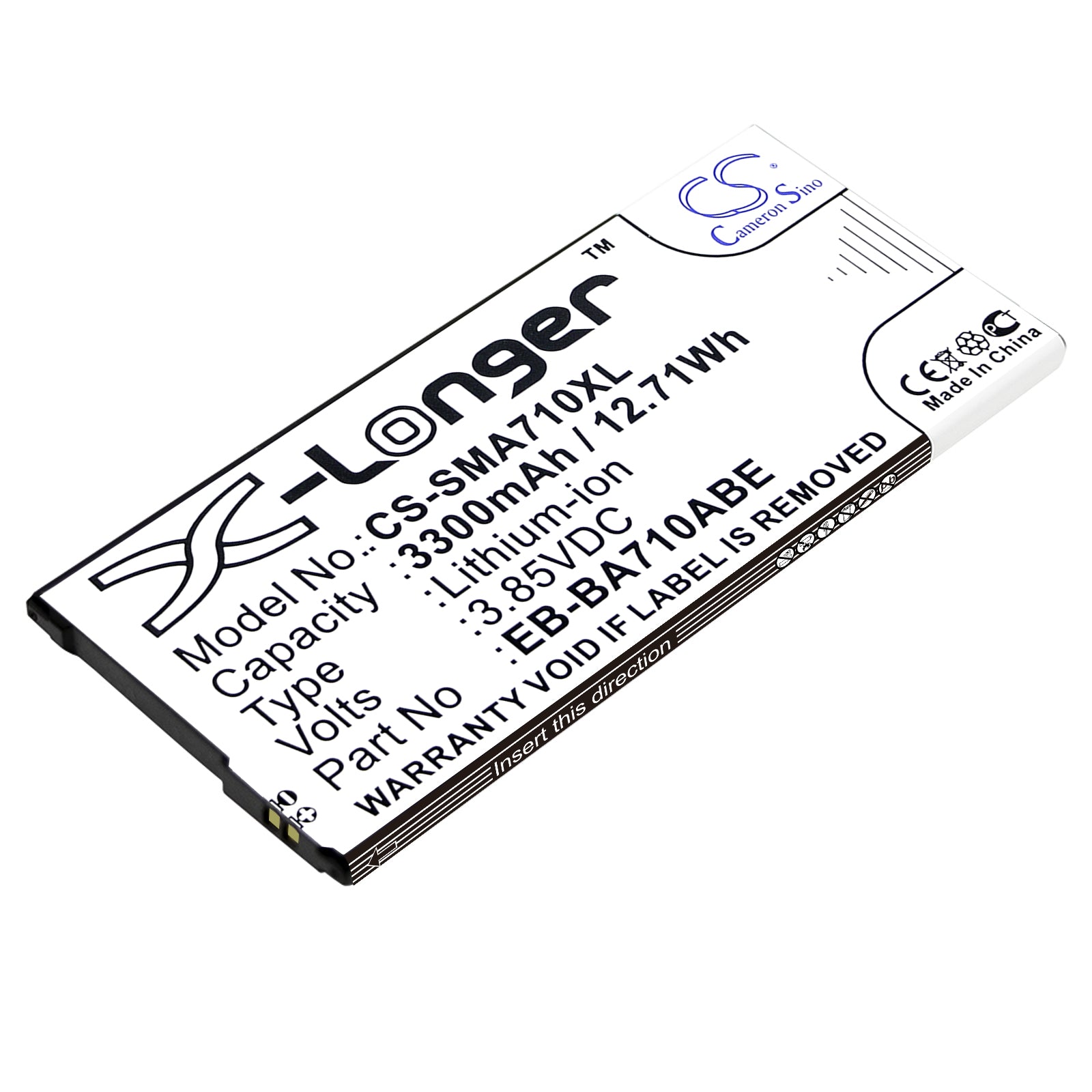 3.85V 3300mAh/12.71Wh Li-ion Mobile/SmartPhone Battery for Samsung