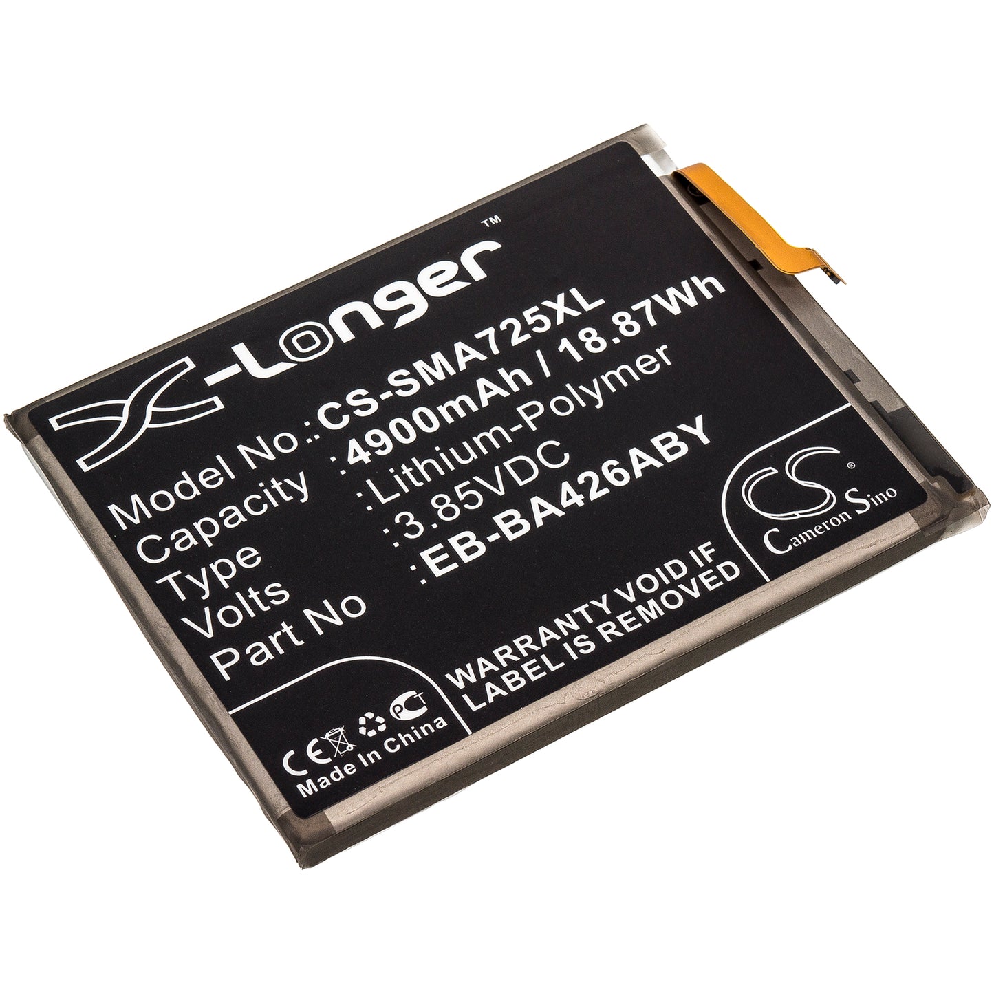 CS-SMA725XL Replacement Battery – Compatible with galaxy 5g mobile WiFi, Galaxy A32, Galaxy A32 5G 2021, Galaxy A326, Galaxy A42, Galaxy A42 5G, Galaxy A42 5G 2020, Galaxy A426, Galaxy A72, Galaxy A72 2021, Galaxy A72 5G, Galaxy A725, Galaxy Jump 5G, Galaxy Jump 5G 2021, SCG08, SCR01, SCR-01, SM-A326A, SM-A326B/DS, SM-A326J, SM-A326K, SM-A326P, SM-A326T, SM-A326U, SM-A326U1, SM-A326W, SM-A426, SM-A426B, SM-A725F/DS, SM-A726F, SM-A726F/DS, SM-S426DL