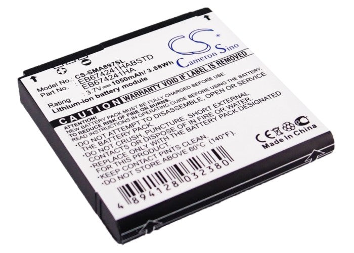 3.7V 1050mAh Li-ion Mobile/SmartPhone Battery for Samsung