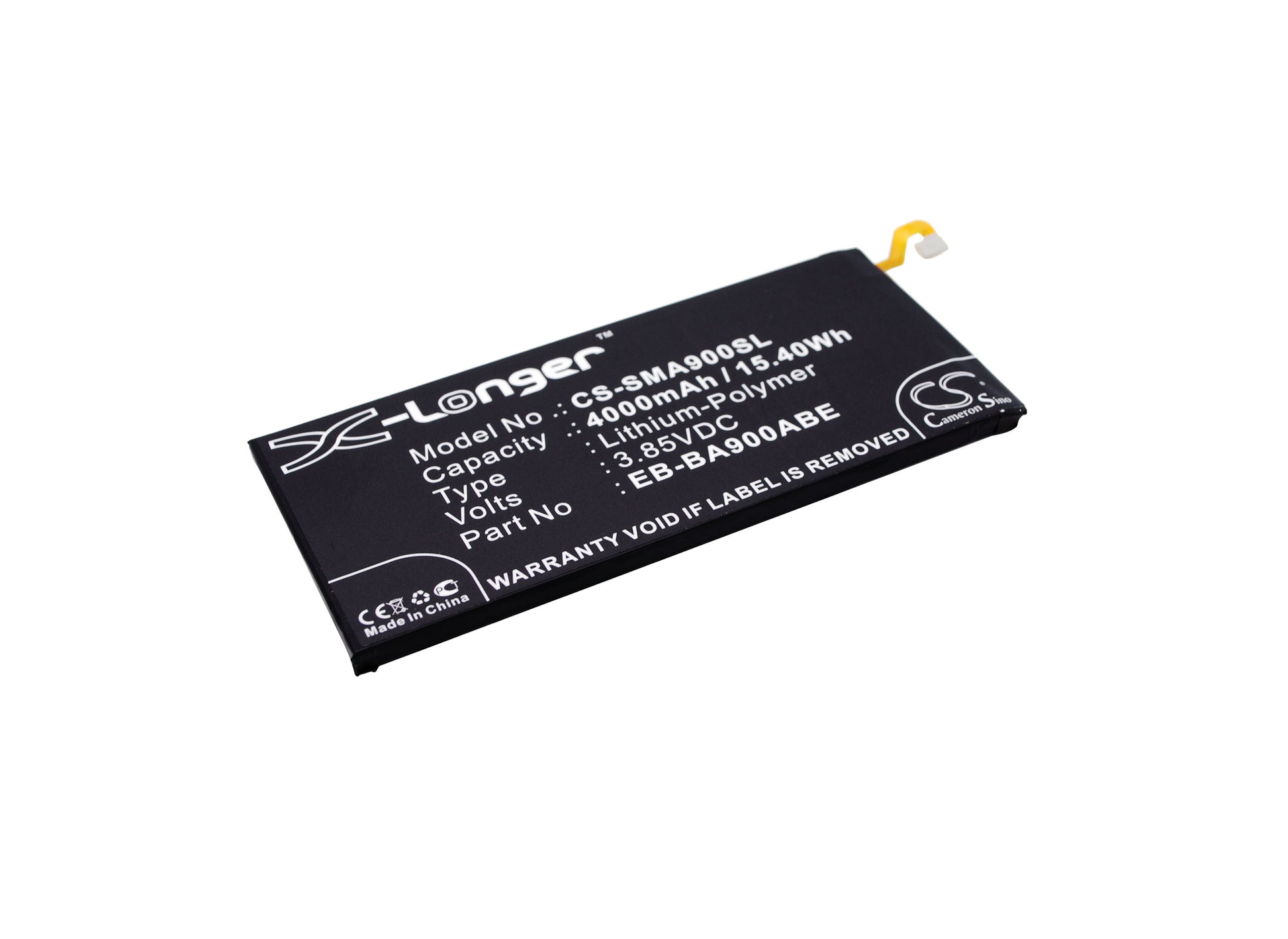 3.85V 4000mAh/15.40Wh Li-Polymer Mobile/SmartPhone Battery for Samsung