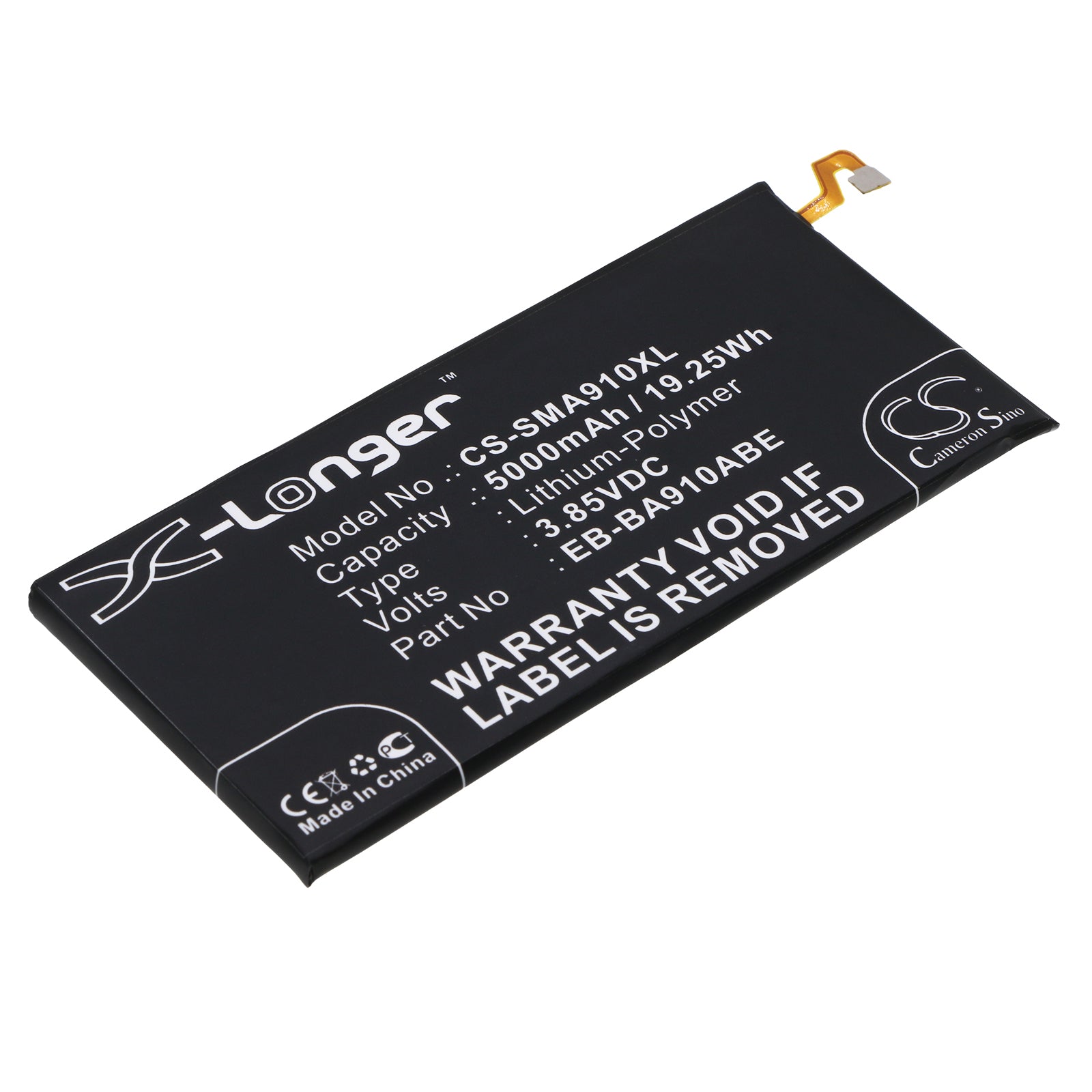 CS-SMA910XL Replacement Battery – Compatible with Galaxy A9 Pro 2016, Galaxy A9 Pro 2016 Duos TD-LTE, SM-A9100, SM-A910F/DS