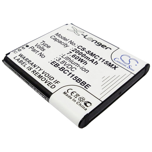 3.8V 2000mAh/7.60Wh Li-ion Camera Battery for Samsung