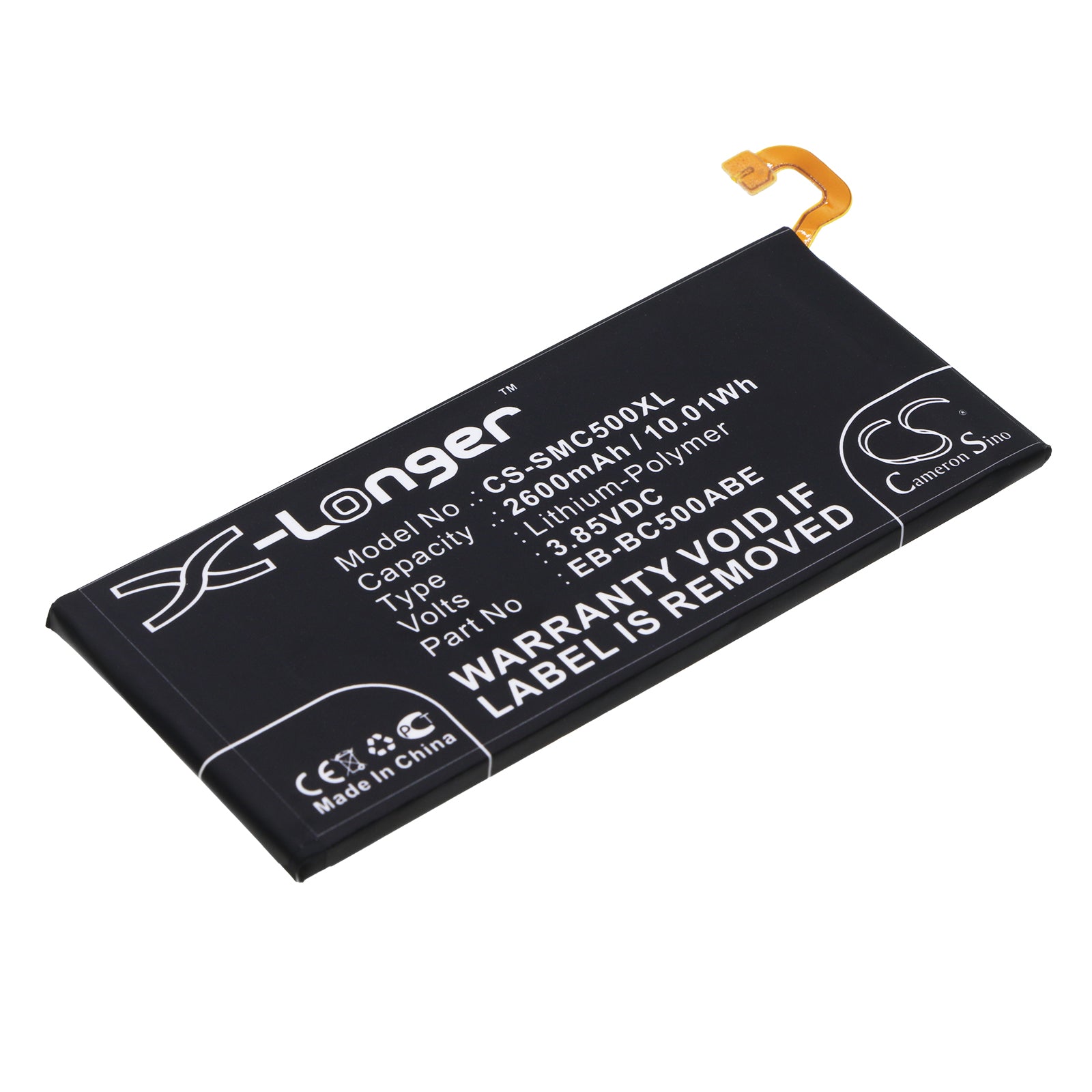 CS-SMC500XL Replacement Battery – Compatible with Galaxy C5, Galaxy C5 Duos TD-LTE, Galaxy C5 Pro Duos, Galaxy C5 Pro Duos TD-LTE, SM-C5000, SM-C5010, SM-C5018