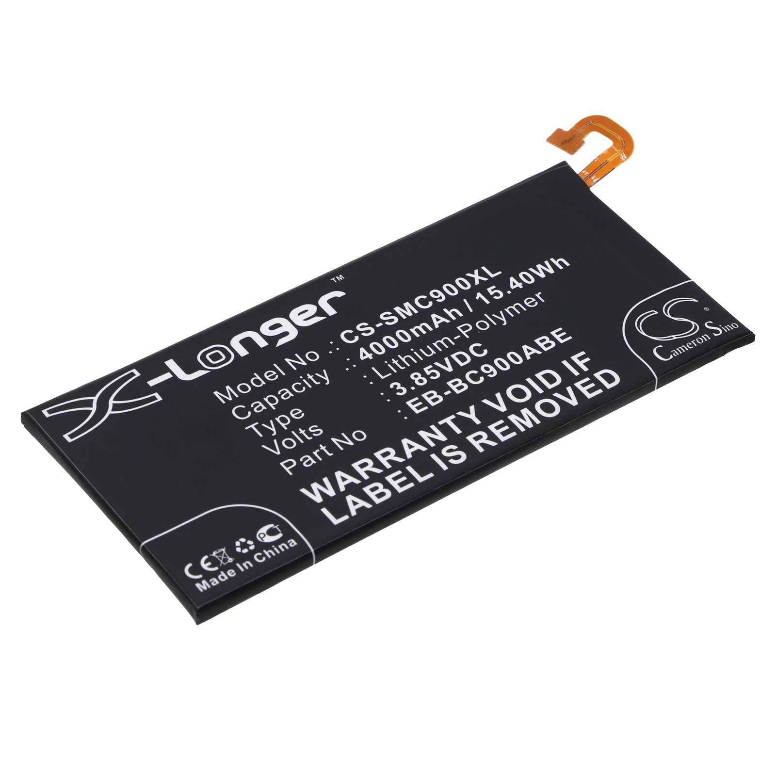 CS-SMC900XL Replacement Battery – Compatible with Galaxy C9 Pro, Galaxy C9 Pro Duos, Galaxy C9 Pro Duos TD-LTE, SM-C9000, SM-C9008, SM-C900F/DS, SM-C900Y/DS