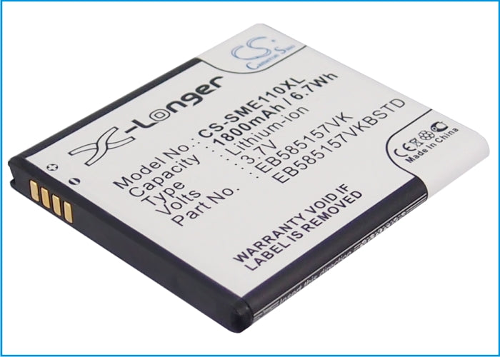 3.7V 1800mAh/6.7Wh Li-ion Mobile/SmartPhone Battery for Samsung