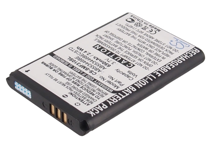 3.7V 650mAh/2.41Wh Li-ion Mobile/SmartPhone Battery for Samsung
