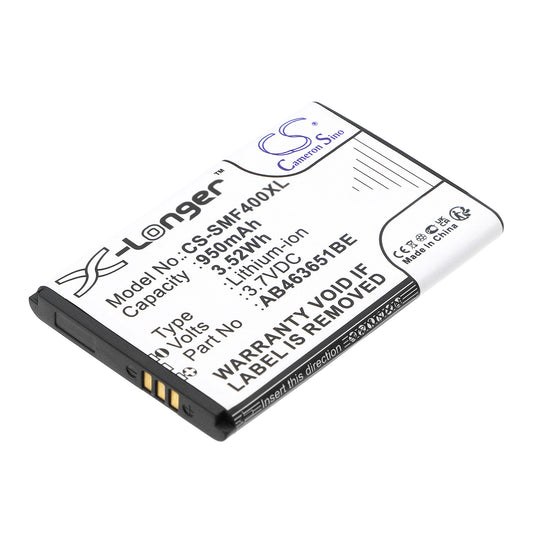 3.7V 950mAh/3.52Wh Li-ion Mobile/SmartPhone Battery for Samsung
