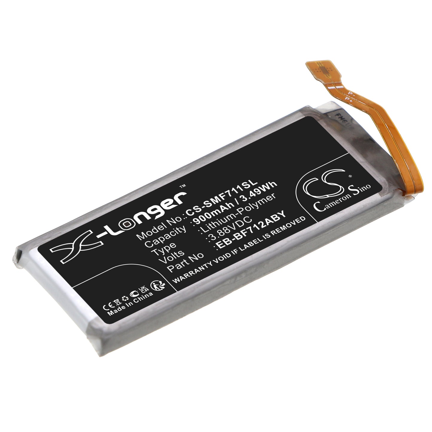CS-SMF711SL Replacement Battery – Compatible with Galaxy Z Flip 3, M-F711R4, SM-F7110, SM-F711B, SM-F711D, SM-F711J, SM-F711N, SM-F711T, SM-F711U, SM-F711U1, SM-F711V, SM-F711W
