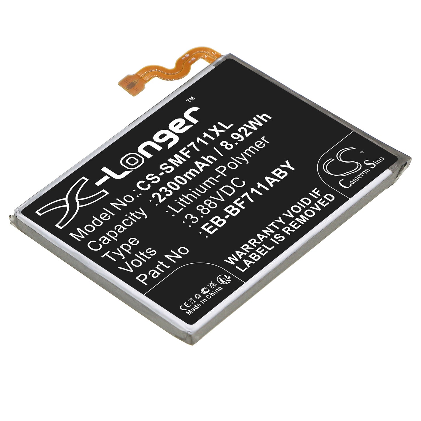 CS-SMF711XL Replacement Battery – Compatible with Galaxy Z Flip 3, M-F711R4, SM-F7110, SM-F711B, SM-F711D, SM-F711J, SM-F711N, SM-F711T, SM-F711U, SM-F711U1, SM-F711V, SM-F711W