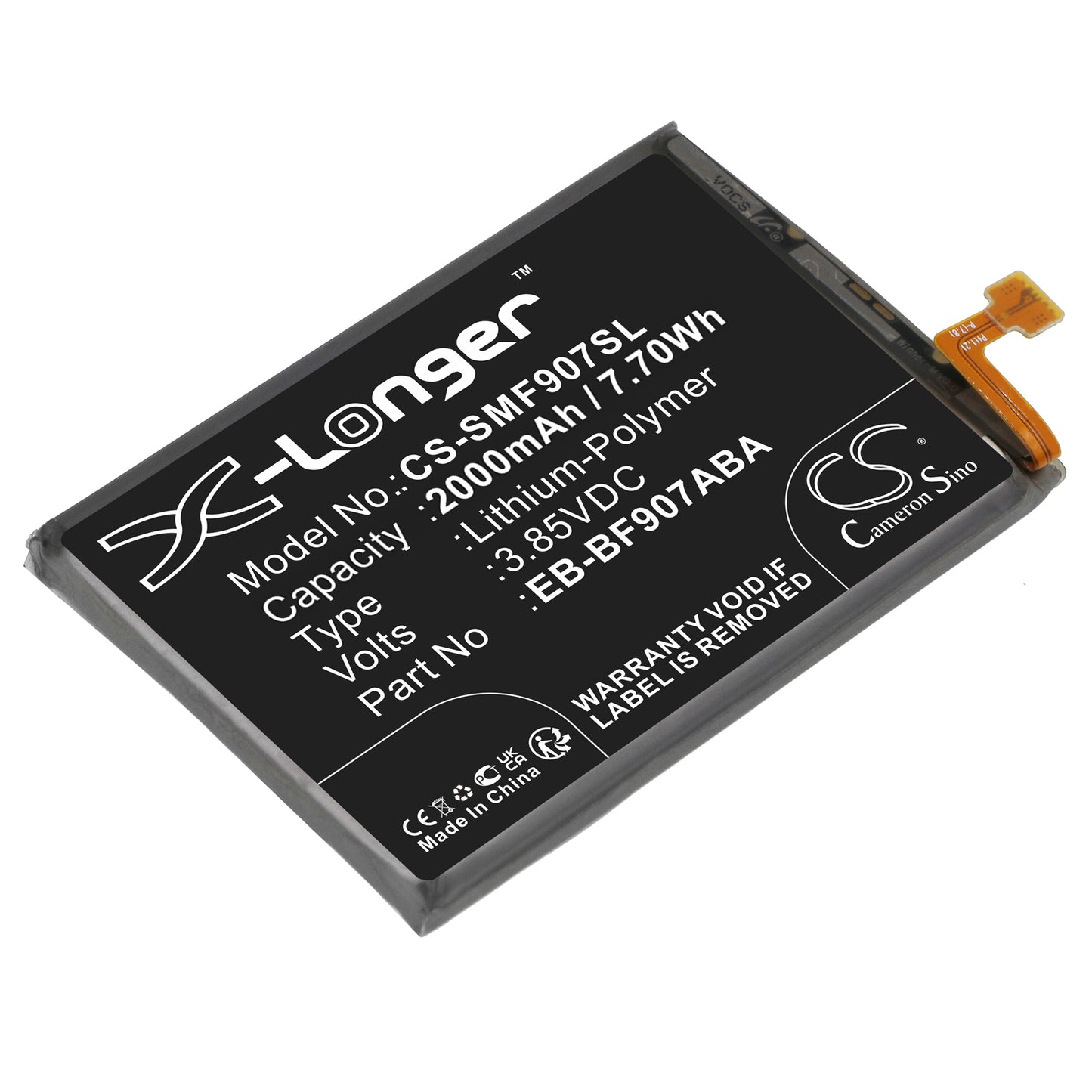 CS-SMF907SL Replacement Battery – Compatible with Galaxy Fold 5G, SM-F907B, SM-F907N
