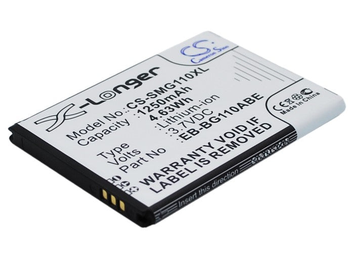 3.7V 1250mAh/4.63Wh Li-ion Mobile/SmartPhone Battery for Samsung