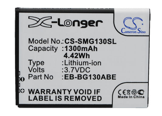 3.7V 1300mAh/4.81Wh Li-ion Mobile/SmartPhone Battery for Samsung