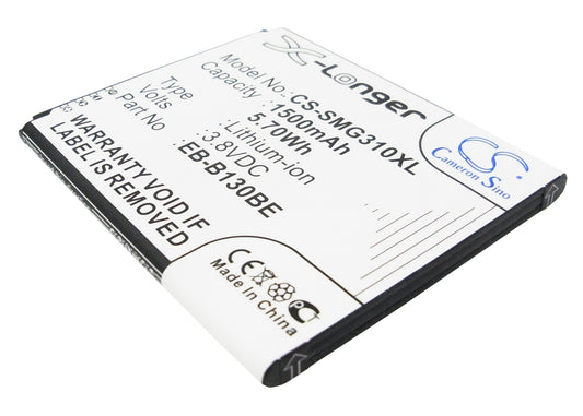 3.8V 1500mAh/5.70Wh Li-ion Mobile/SmartPhone Battery for Samsung