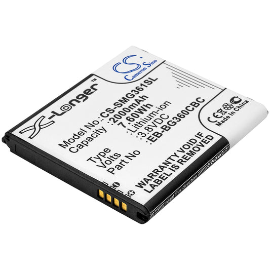 3.8V 2000mAh Li-Ion BATTERY FOR SAMSUNG EB-BG360BBE EB-BG360CBC