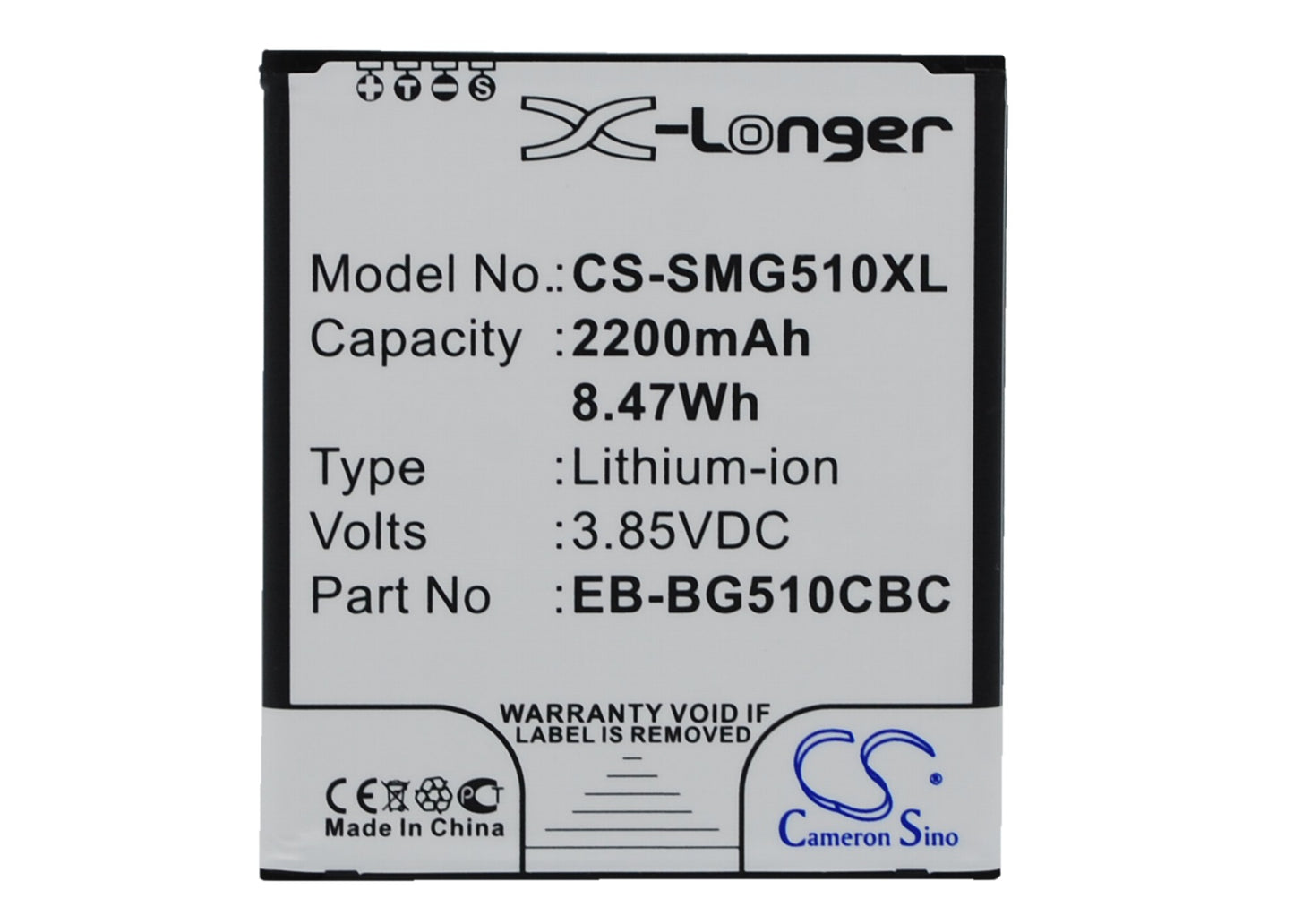 3.85V 2200mAh/8.47Wh Li-ion Mobile/SmartPhone Battery for Samsung