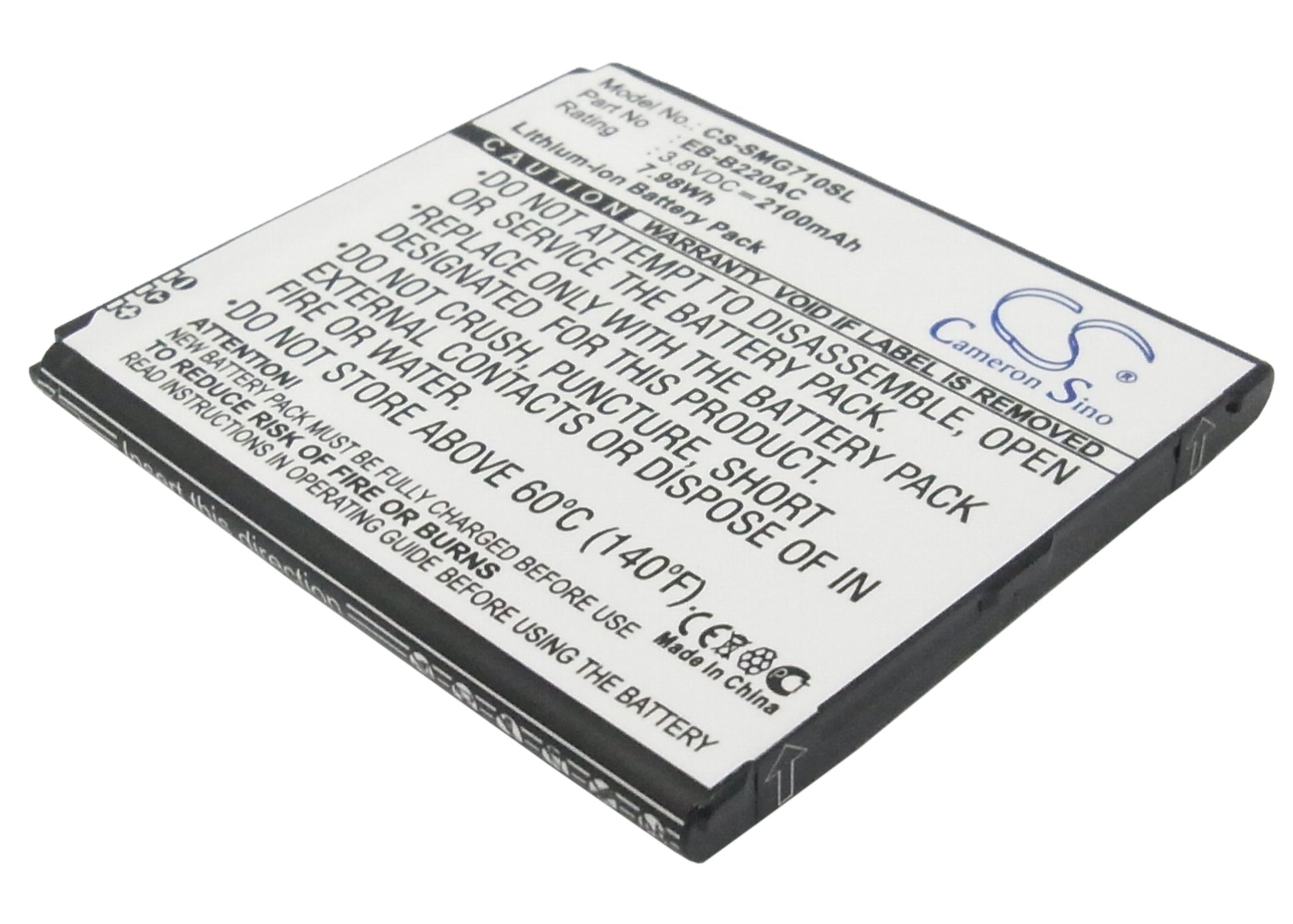 3.8V 2100mAh Replacement for EB-B220AC / Galaxy Grand 2