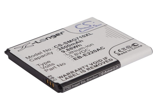 3.8V 2600mAh/9.88Wh Li-ion Mobile/SmartPhone Battery for Samsung