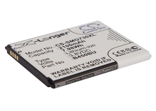3.8V 2100mAh/7.98Wh Li-ion Mobile/SmartPhone Battery for Samsung