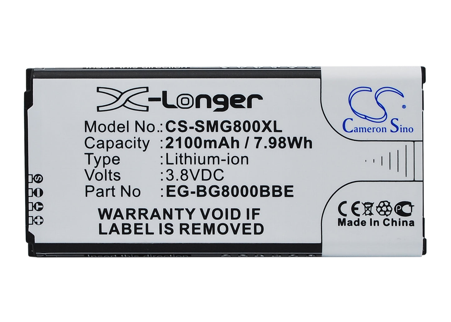 3.85V 2100mAh/8.09Wh Li-ion Mobile/SmartPhone Battery for Samsung