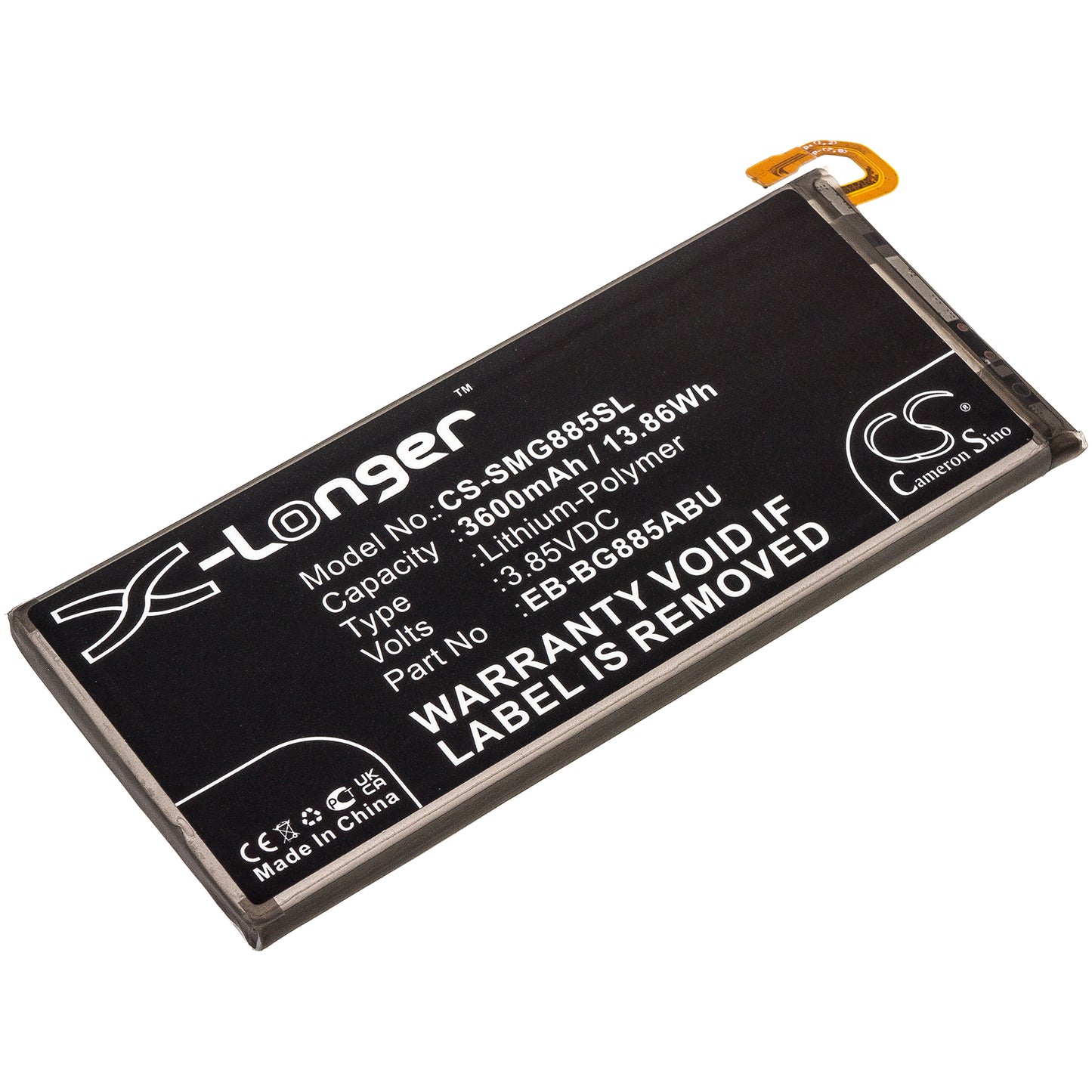 CS-SMG885SL Replacement Battery – Compatible with Galaxy A8 Star, Galaxy A9 Star, SM-G8858, SM-G885F/DS, SM-G885S, SM-G885Y/DS