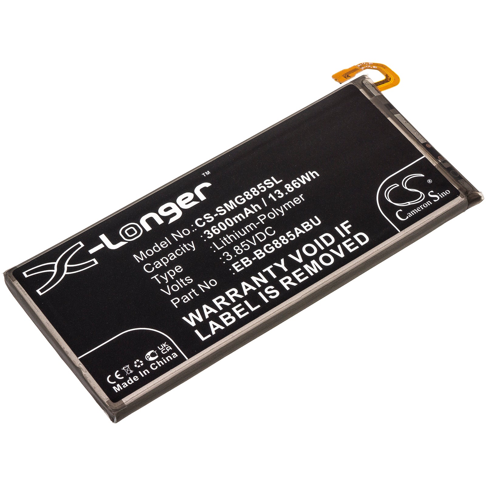 CS-SMG885SL Replacement Battery – Compatible with Galaxy A8 Star, Galaxy A9 Star, SM-G8858, SM-G885F/DS, SM-G885S, SM-G885Y/DS