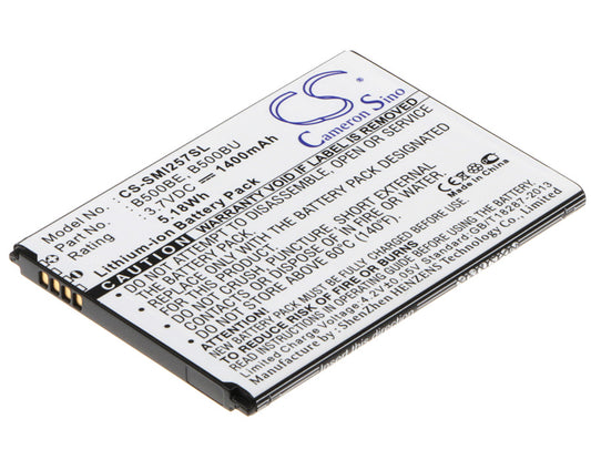 3.7V 1400mAh/5.18Wh Li-ion Mobile/SmartPhone Battery for Samsung