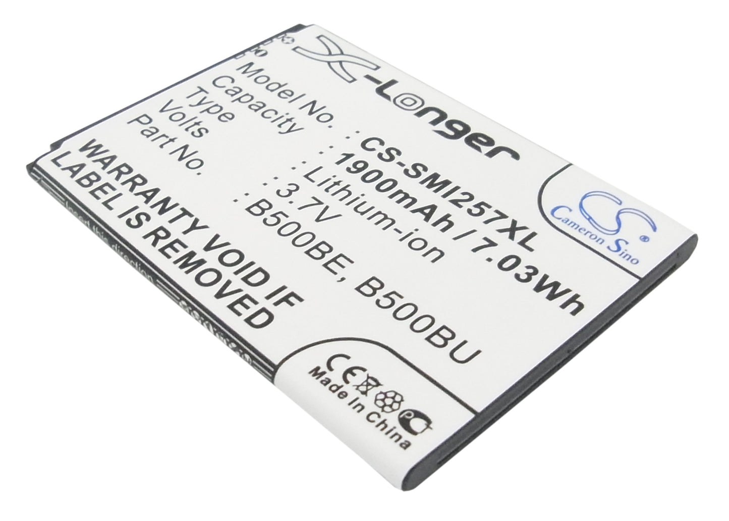 3.7V 1900mAh/7.03Wh Li-ion Mobile/SmartPhone Battery for Samsung
