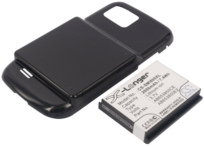 3.7V 2000mAh/7.4Wh Li-ion Mobile/SmartPhone Battery for Samsung