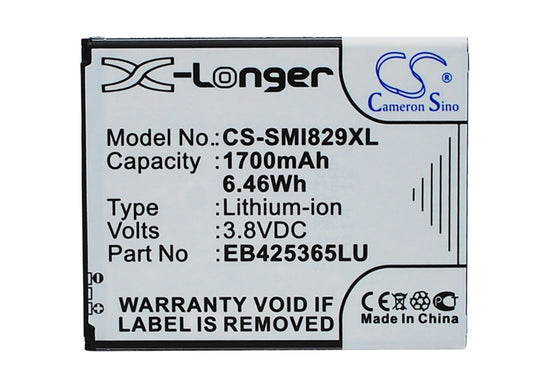3.8V 1700mAh/6.46Wh Li-ion Mobile/SmartPhone Battery for Samsung