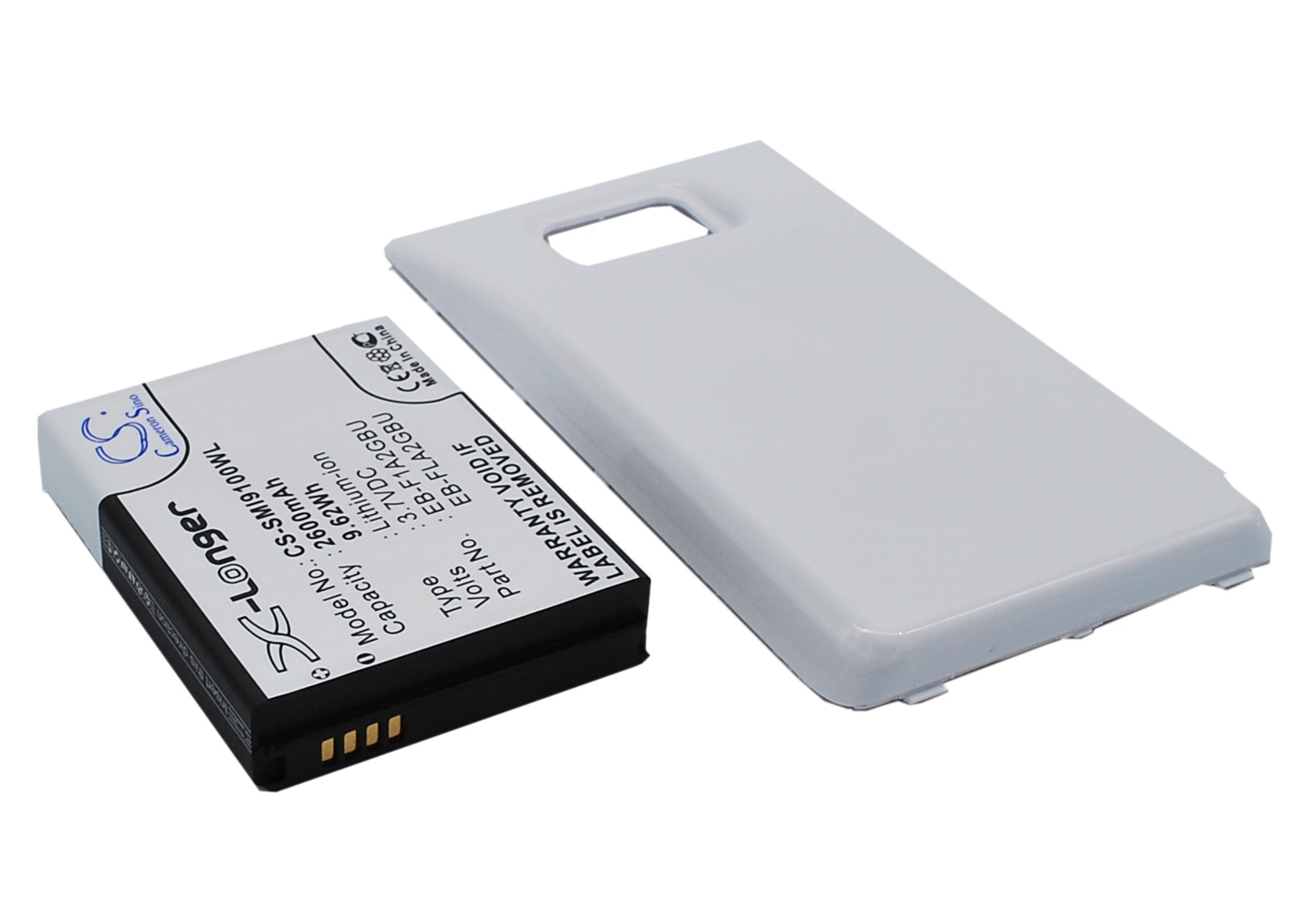 3.7V 2600mAh/9.62Wh Li-ion Mobile/SmartPhone Battery for Samsung
