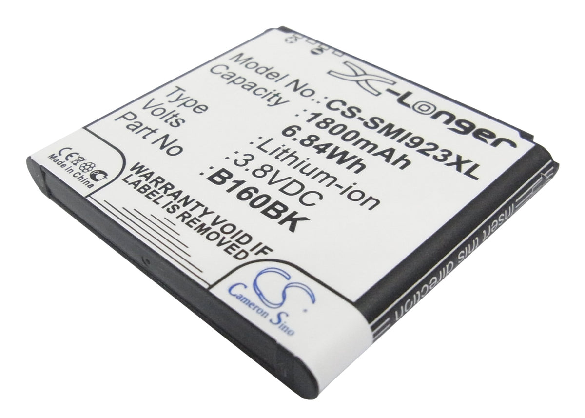 CS-SMI923XL 1800mAh / 6.84Wh  Suitable for Samsung GT-I9230, GT-I9235, Galaxy Golden ...