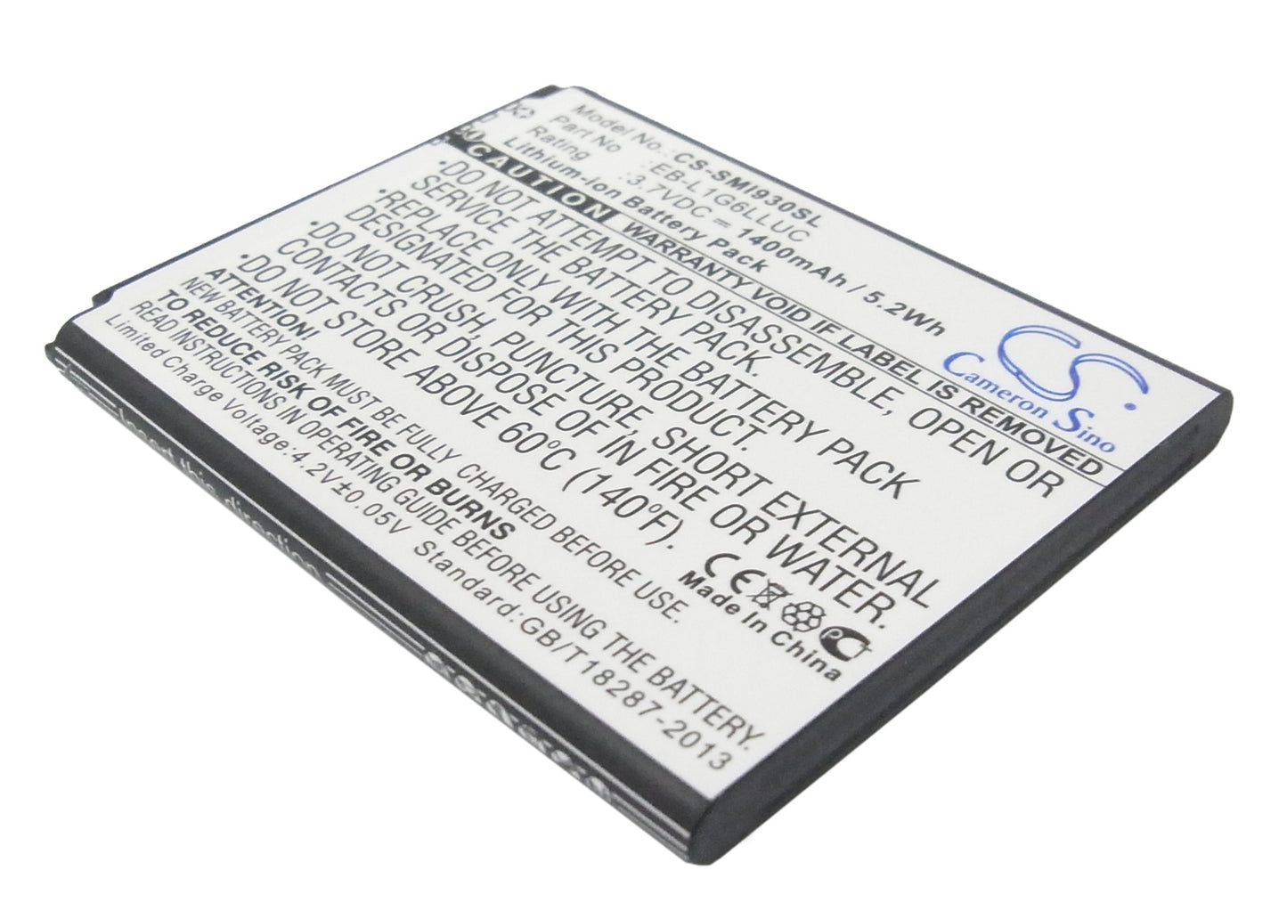 3.7V 1400mAh/5.18Wh Li-ion Mobile/SmartPhone Battery for Verizon